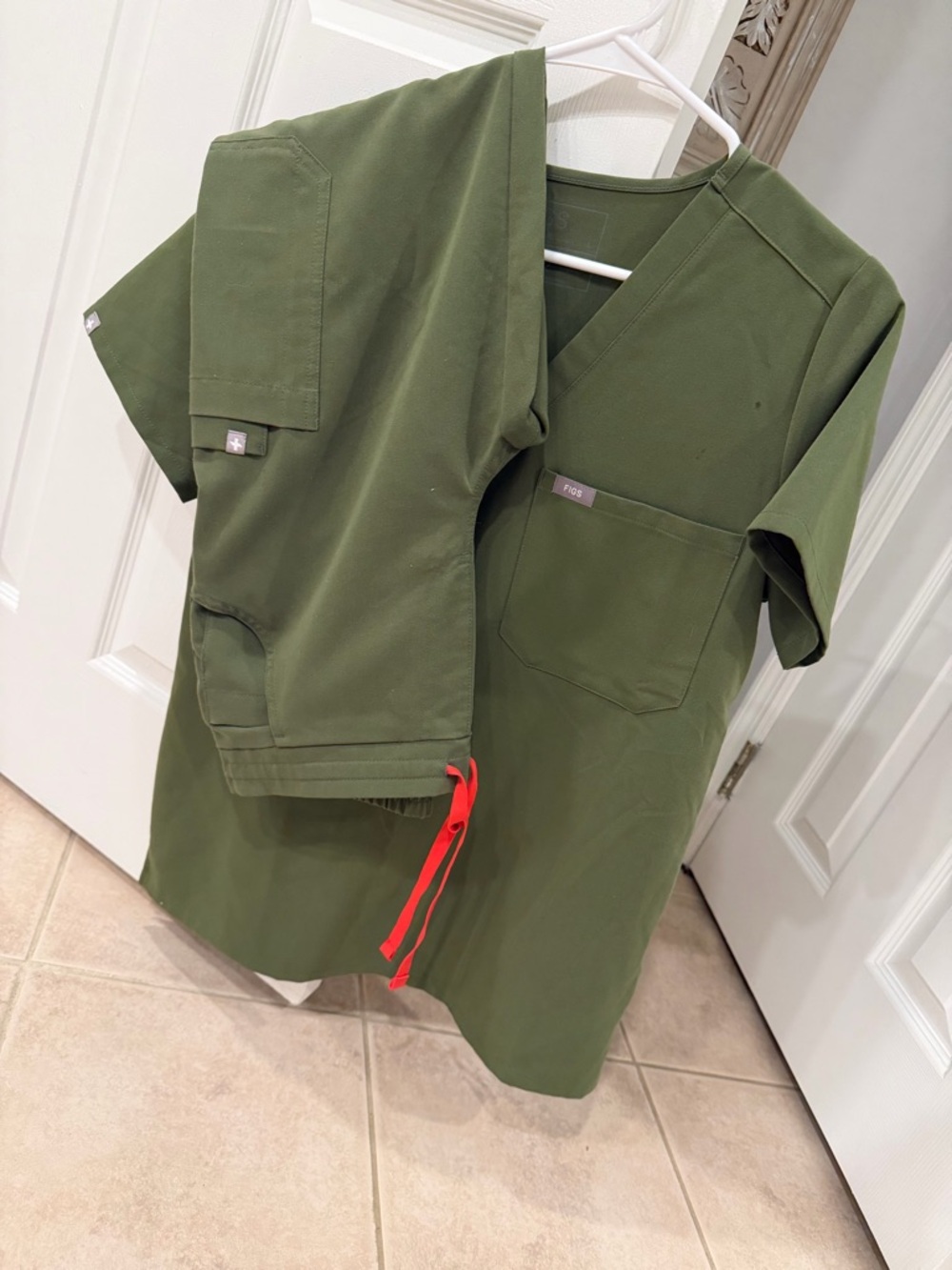 FIGS Olive Green Technical Scrub Set